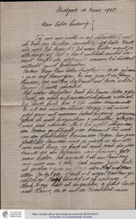 Brief vom 16.06.1920