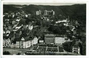 Karlsbad. Blick auf Karlsbad und Hotel Imperial