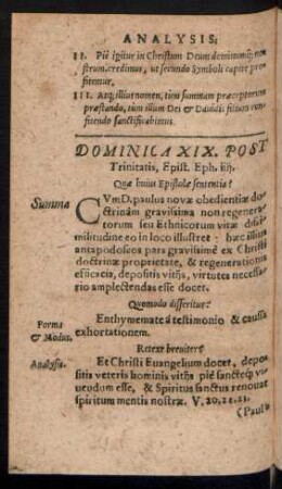 Dominica XIX. Post Trinitatis ...