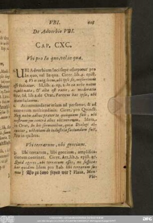 De Adverbio Ubi. Cap. CXC.