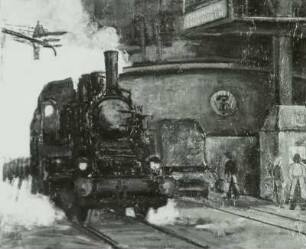 Die Werksbahn auf historischem Boden