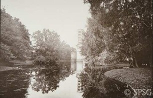 Potsdam, Park Sanssouci, Friedensgarten und Friedensteich.