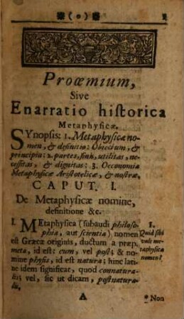 Introductio exegetica in partem Philosophiae metaphysicam