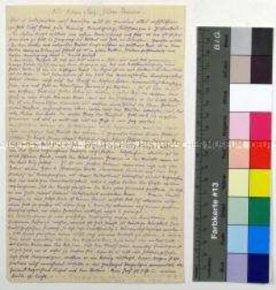Handschriftliche Abschrift von Antonia Köchling aus dem Buch "Dürre Kräuter" von Alban Stolz (Auszug)