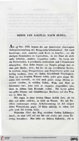 Reise von Nauplia nach Euböa