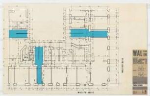 Wohnhaus Waldstraße 40 / Wiclefstraße, Berlin-Moabit: Grundriss Ergeschoss 1:50