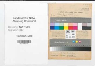 Entnazifizierung Max Reimann , geb. 07.11.1893 ()