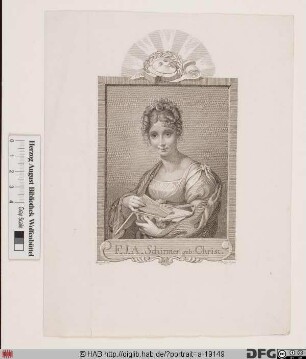 Bildnis Friederike Antonie Sophie Schirmer, geb. Christ