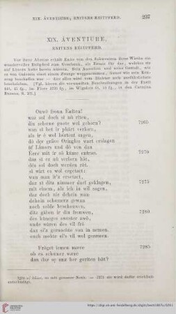 XIX. Âventiure