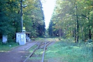 Haltepunkt Marienglashöhle der Thüringer Waldbahn