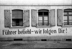 Rappoltsweiler, Ribeauvillé: Aufschrift, Führer befiehl ... [- wir folgen Dir!]