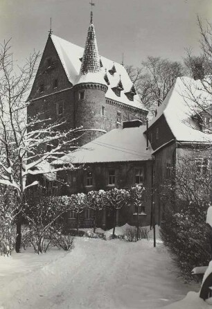 Schlettau, altes Schloss, Winteraufnahme