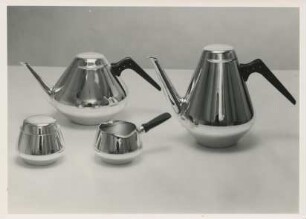 Gebrüder Deyhle Silbernes Kaffee-Teeservice von Helmut Warneke