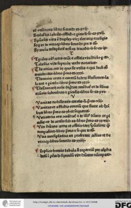 Explicit brevis tabula a repertorium per alphabetum in presenti libro Speculum vite humane nuncupato.