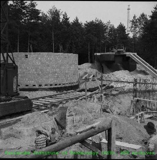 Baustelle des Klärwerks, von Südwesten