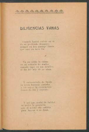 Diligencias vanas
