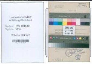 Entnazifizierung Heinrich Robens , geb. 11.03.1913 (Amtsdirektor)