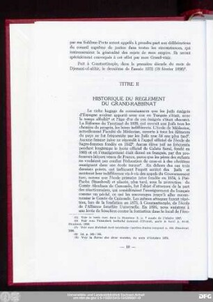 Titre II Historique Du Reglement Du Grand-Rabbinat
