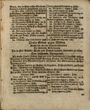 Beschreibung Des Gefundenen-anwachsend-blühend-und Triumphirenden Ellwangischen Virngrunds, so von dem Wohllöbl. Stadt-Gericht bey dem im Jahr 1764. vom 18ten bis 26ten Monats-Täg August in allhiesig Hoch-Stiffts-Kirchen Höchst Feyrlich abgehaltenen Ein tausend Jährigen Danck- und Jubel-Fest, Durch eine auf offentlichen Marckt-Platz aufgerichteten Triumph-Porten Vorgestellet