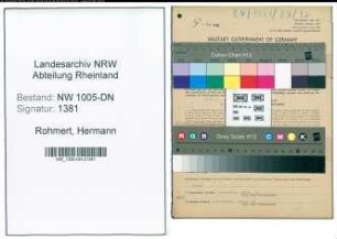Entnazifizierung Hermann Rohmert , geb. 04.09.1906 (Tagesarbeiter)