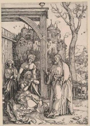 Marienleben, Blatt 17: Christus nimmt Abschied von seiner Mutter
