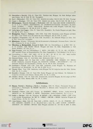 Aebtissinnen (Nr. 270-290)