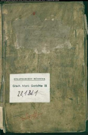 Hypothekenbuch des Gerichts Haaren-Uentrop, Bd. 1