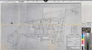 Iserlohn (Iserlohn) Bernhard-Hülsmann-Kaserne Lageplan mit Wasserversorgung 1983 1 : 1000 55 x 93 Pause Finanzbauamt Iserlohn