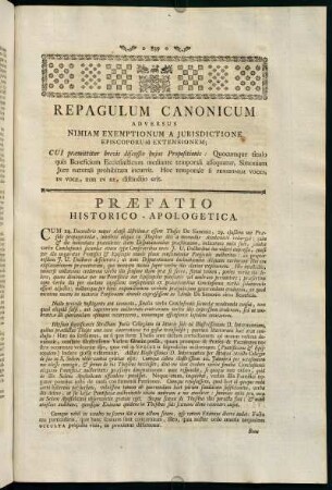 839-870, Repagulum Canonicum Adversus Nimiam Exemptionum a Jurisdictione Episcoporum Extensionem.