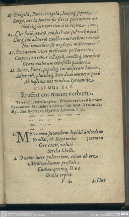 Psalmus XLV. Eructat cor meum verbum