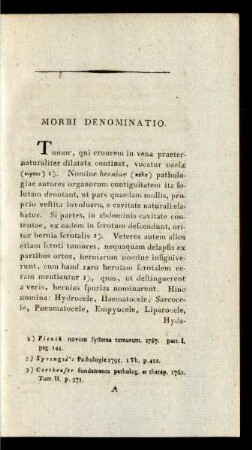 Morbi Denominatio