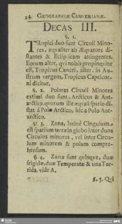 Decas III.