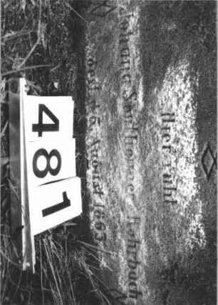 Grabstein 481 (Detailaufnahme)