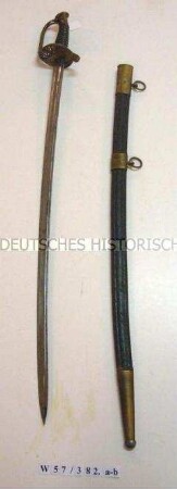 Säbel Modell 1845 mit Scheide, für Unteroffiziere der Linieninfanterie, Frankreich