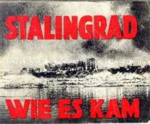 Reich bebilderte Abwurf-Flugschrift der Alliierten zur Schlacht von Stalingrad