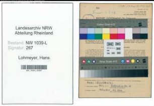 Entnazifizierung Hans Lohmeyer , geb. 17.07.1914 (Angestellter)