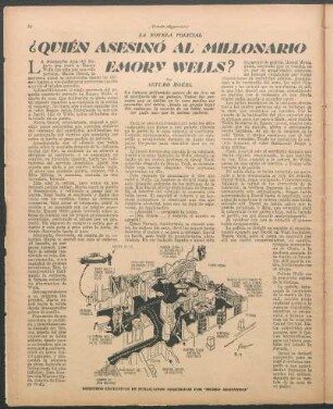 ¿Quién asesinó al millonario Emory Wells? : La novela policial
