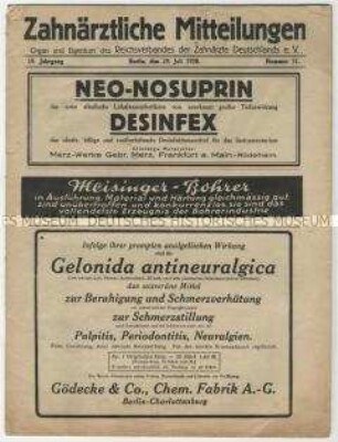 Zahnärztliche Mitteilungen