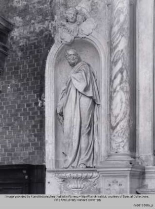 Apostelfigur (Heiliger Petrus?) - Ehem. Altar d. Familie Zane, Det.: Apostel (Hl. Petrus?)