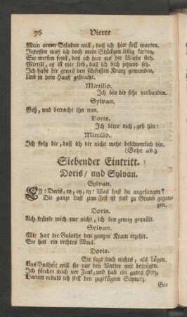 Siebender Eintritt.