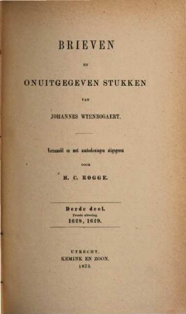 Brieven en onuitgegeven stukken, 3,2. 1628, 1629