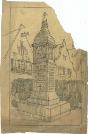 Pfann, Paul; Dingolfing; Kriegerdenkmal - Perspektive