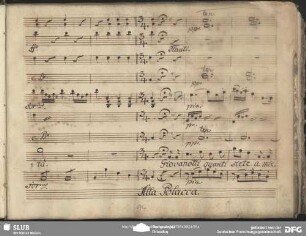 Einlage Aria (Joseph Weigl): "Giovanotti quanti siete" (Dresdner Fassung)