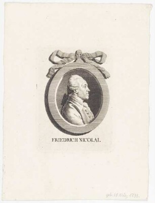 Bildnis des Friedrich Nicolai
