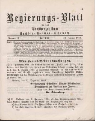 4. Ministerial-Bekanntmachung, die Aufstellung von Kostenberechnungen an die Großherzogliche Landarmen-Kommission betreffend