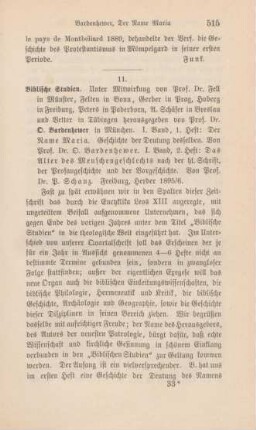 515-518 [Rezension] Biblische Studien