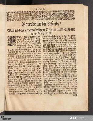 Vorrede an die Lesende