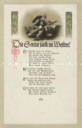 Sterbender Soldat, mit Liedtext