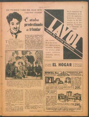 Estaba predestinado a triunfar : Los primeros pasos del gran bufo Carlitos Chaplin