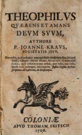 Theophilvs Qvaerens Et Amans Devm Svvm